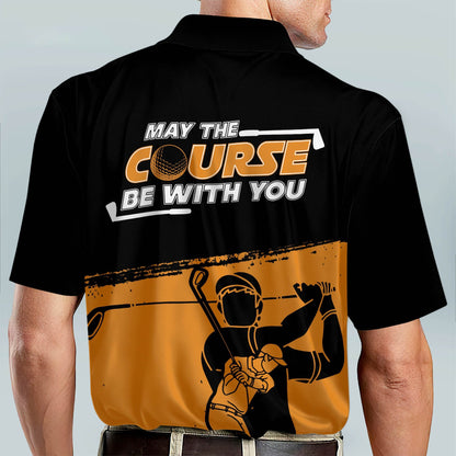 Masnines Golf Premium May The Course Be With You Personalized Name All Over Printed Shirt GA0140