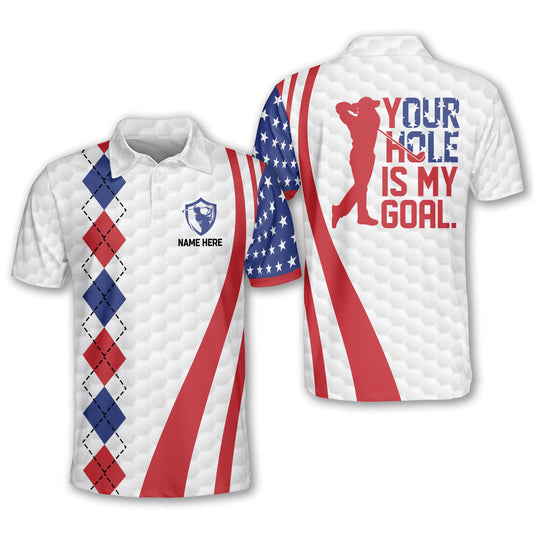 Your Hole is My Goal Golf Polo Mens GM0371