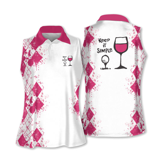 Keep It Simple Golf Wine Shirts I0064