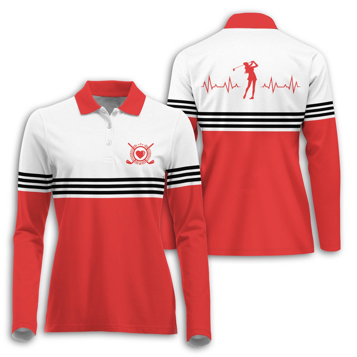 Golf Heart Beat Colorfun Long Sleeve I0198