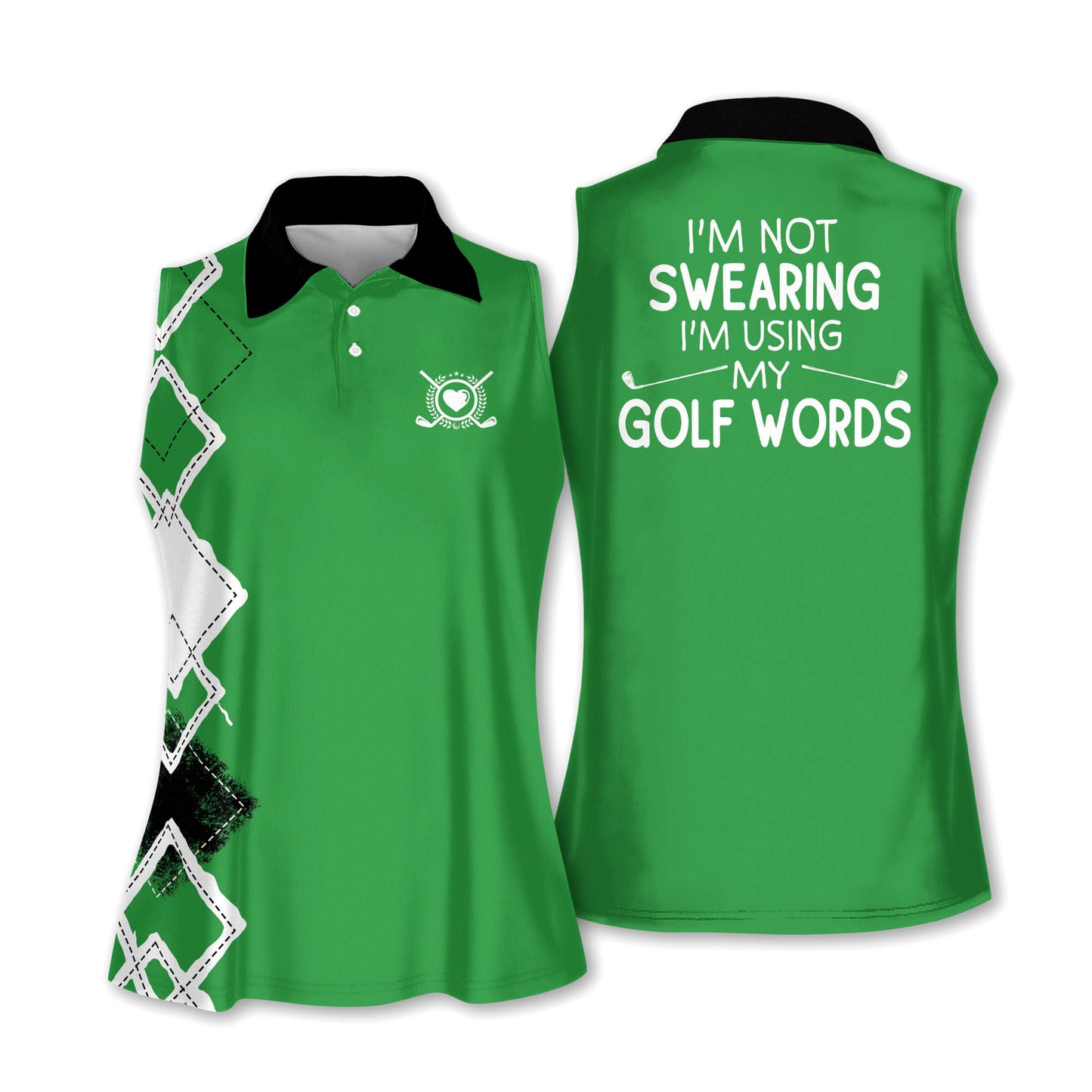 Im Using My Golf Words Polo Shirt I0219