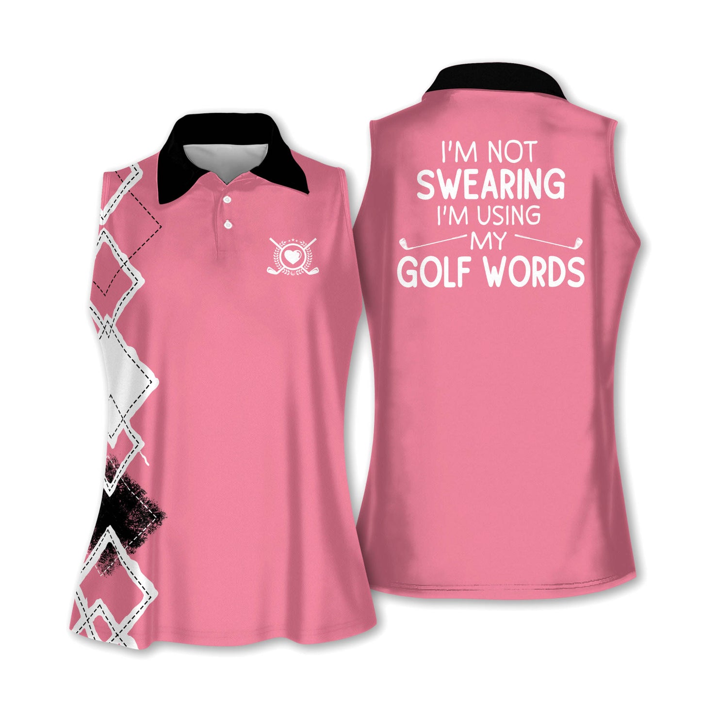 Im Using My Golf Words Polo Shirt I0219