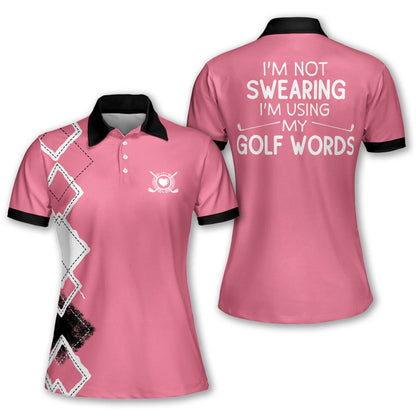 Im Using My Golf Words Polo Shirt I0219