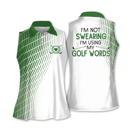 I'm Using My Golf Words Golf Sleeveless I0221