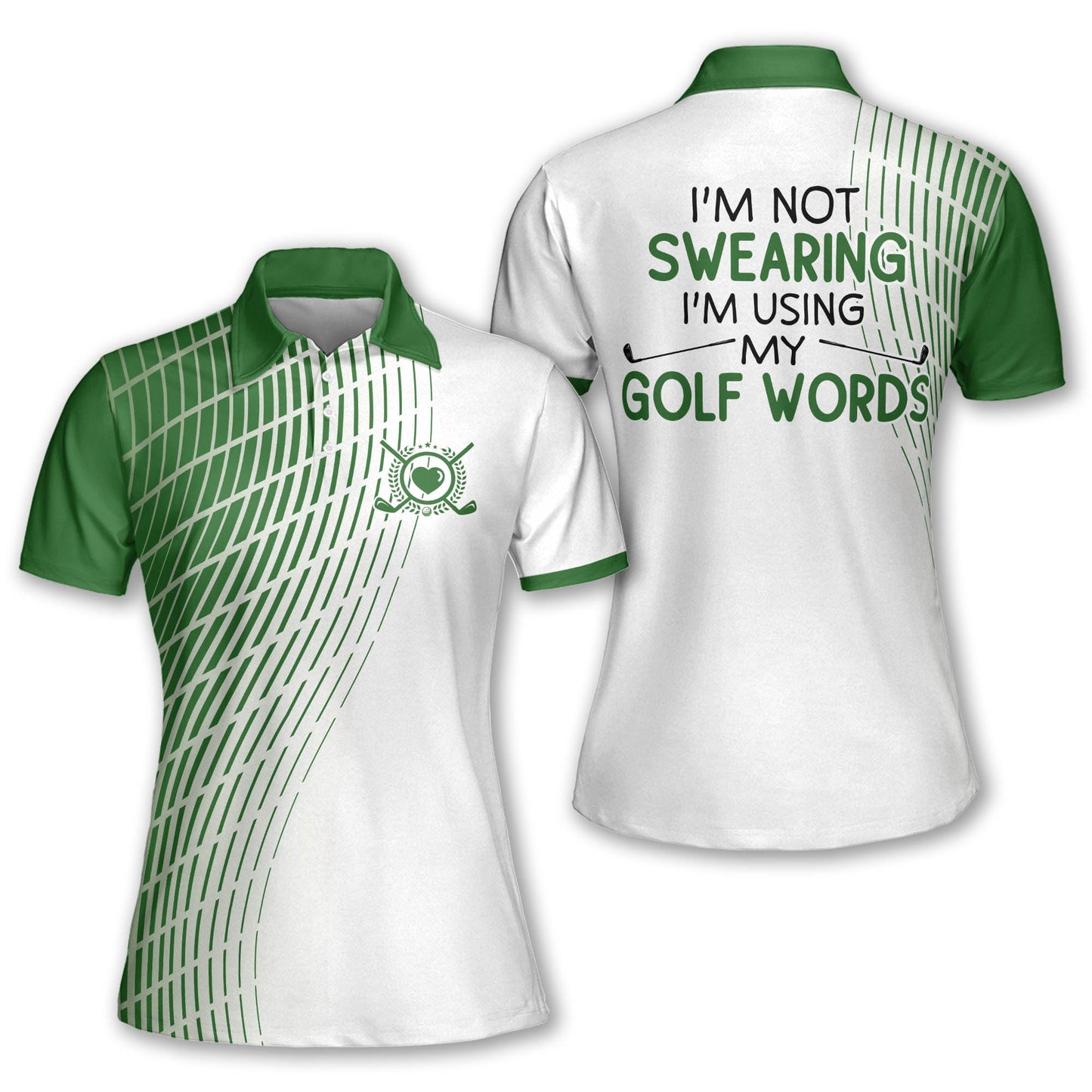 I'm Using My Golf Words Golf Polo Shirt I0221