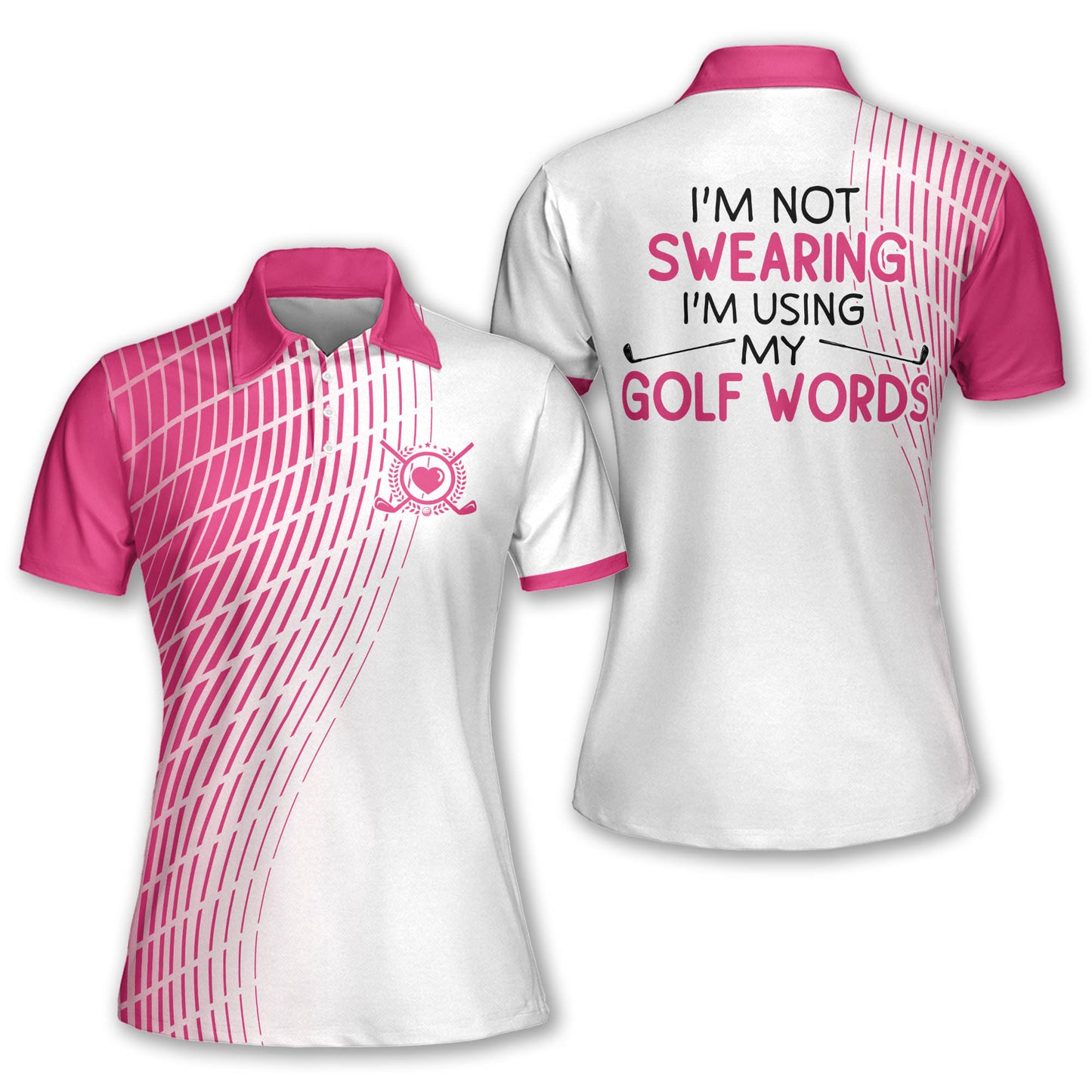 I'm Using My Golf Words Golf Polo Shirt I0221