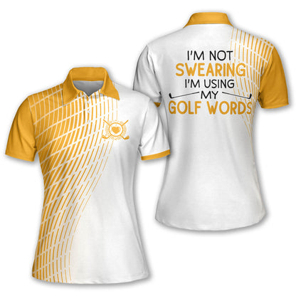 I'm Using My Golf Words Golf Polo Shirt I0221