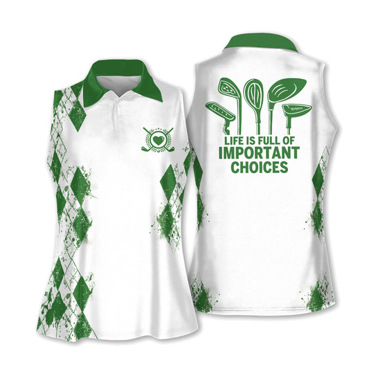 Life Is Full Choice Golf Sleeveless I0258