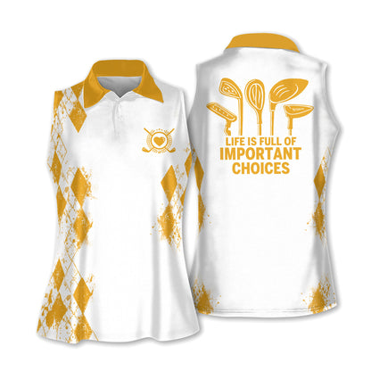 Life Is Full Choice Golf Sleeveless I0258