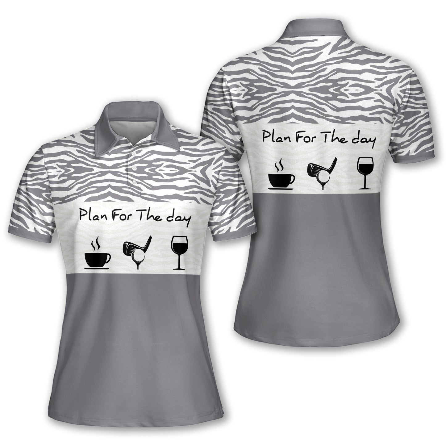 Plan For The Day Coffee Golf Wine Polo I0295