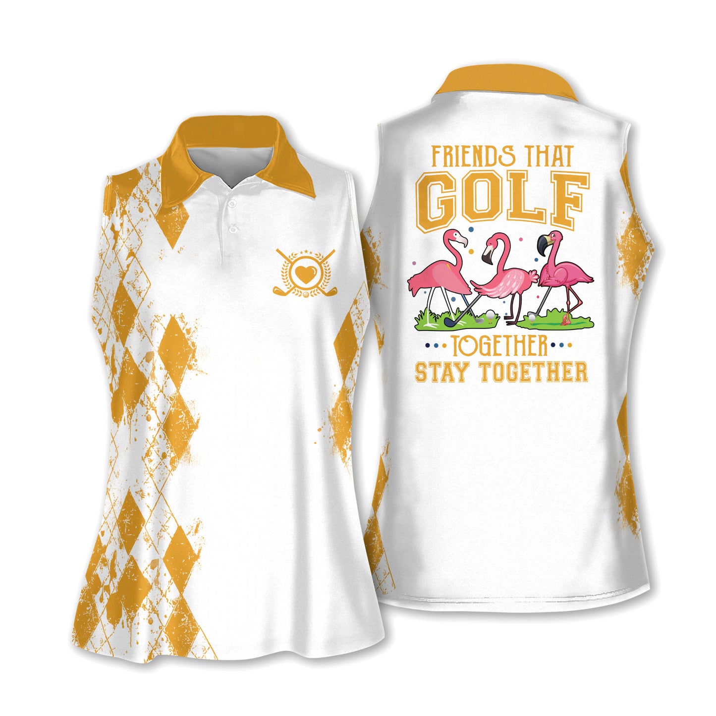 Flamingos Friends That Golf Sleeveless I0359