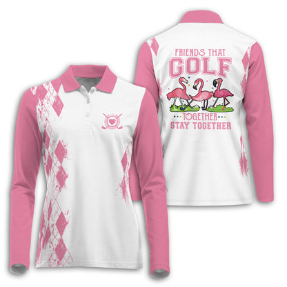 Flamingos Friends That Golf Long Sleeve I0359