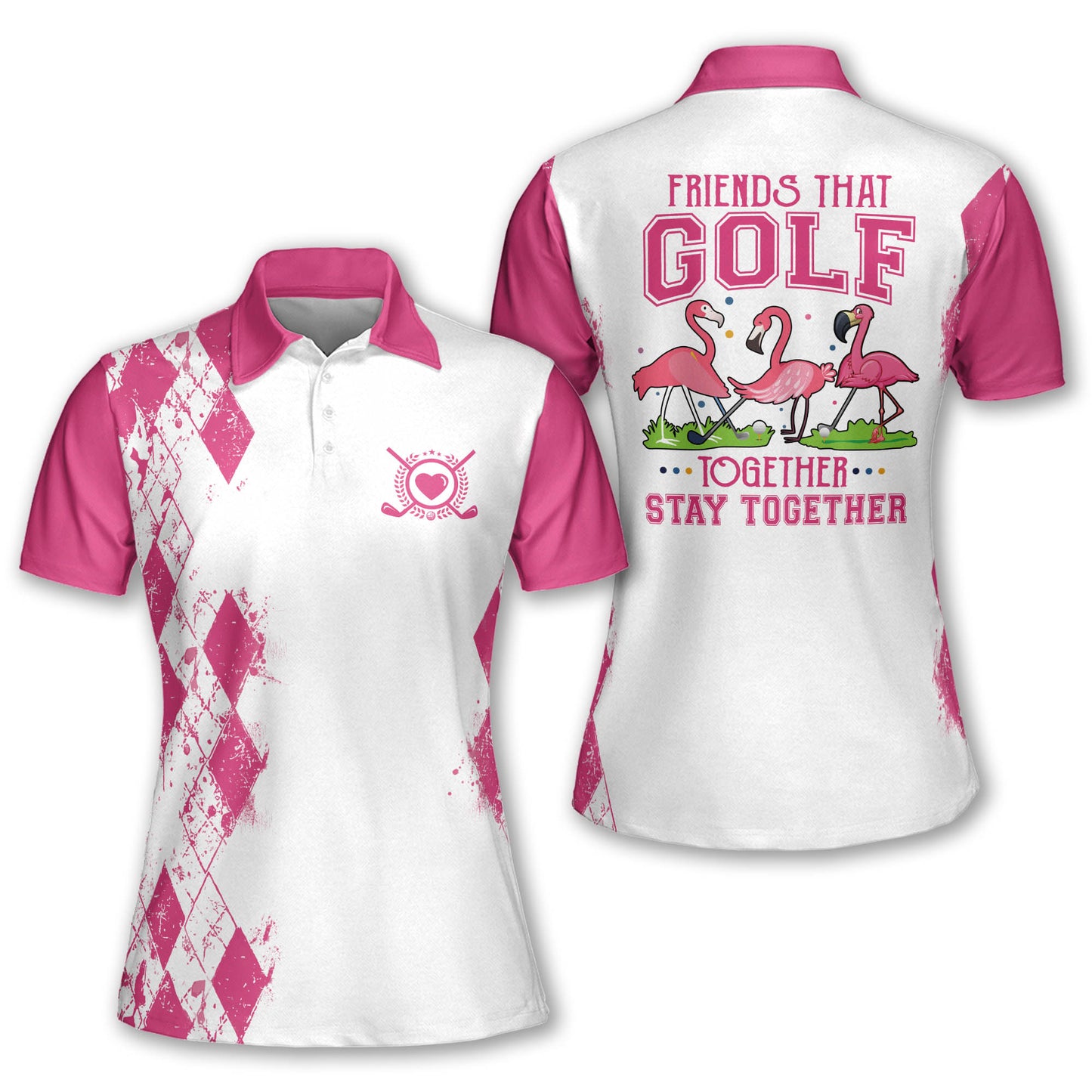 Flamingos Friends That Golf Short Sleeve I0359