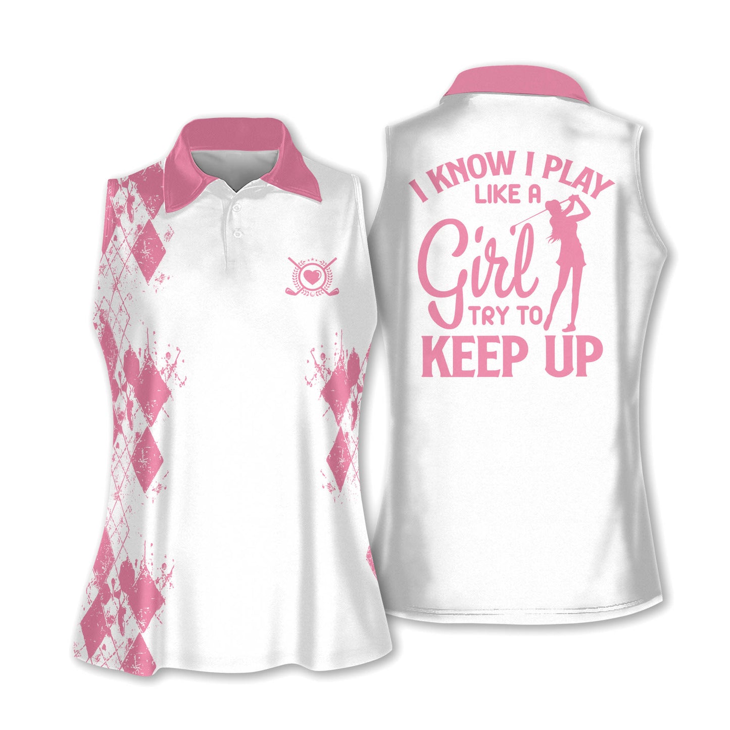 I Know I Play Like A Girl Golf Shirt I0397