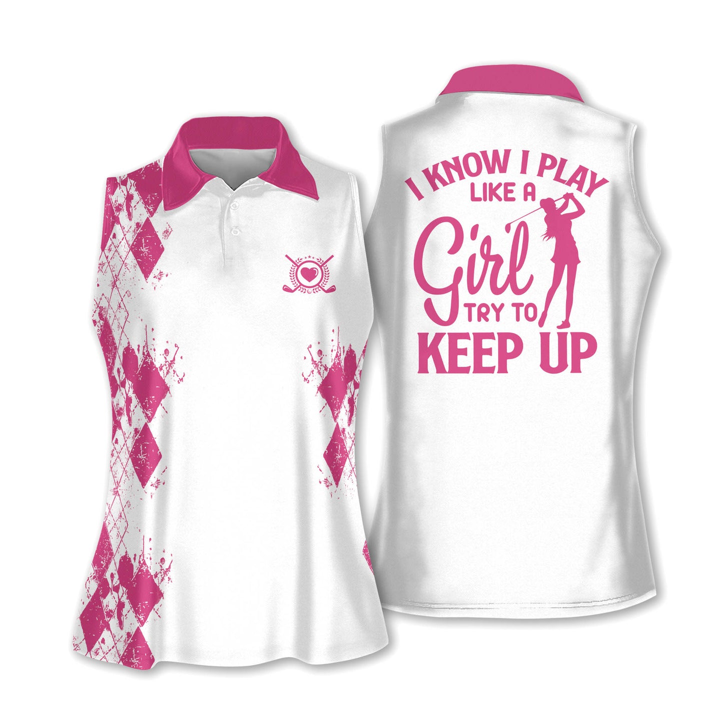 I Know I Play Like A Girl Golf Shirt I0397