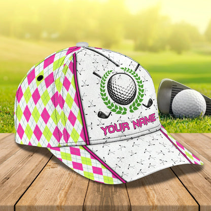 Personalized Full Printed Baseball Cap Hat For Golfer Woman, Golfer Girl Hats, Custom Cap For Golf Woman CO0349