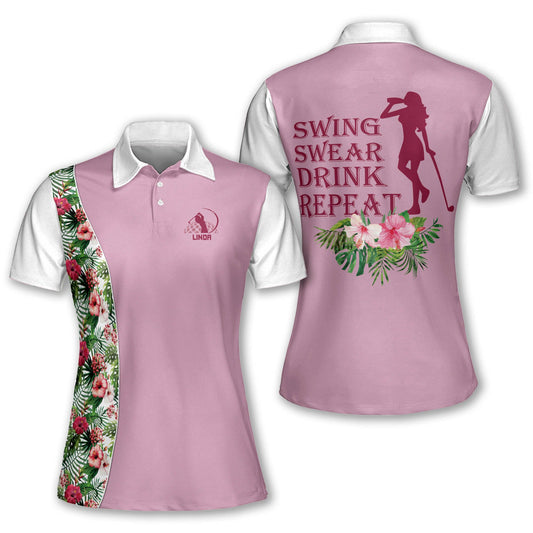 Swing Swear Repeat Women Golf Polo GW0011