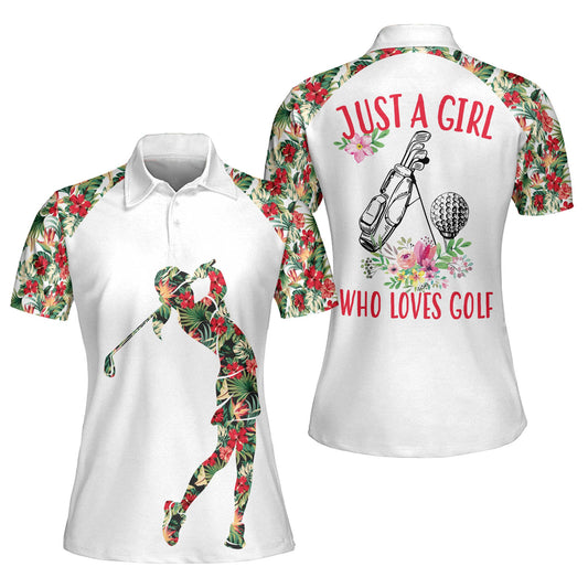 Floral Golf Polo Shirts Women GW0012