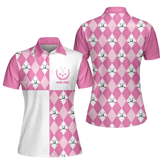 Personalized Pink Women Golf Polo GW0022