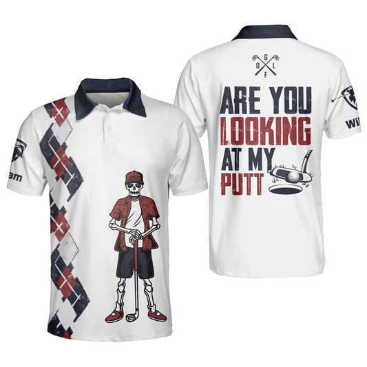 Are You Looking At My Putt Golf Polo GM0148
