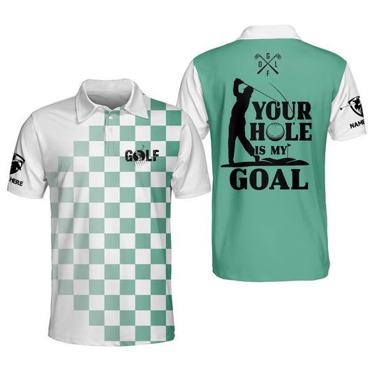 Your Hole Is My Goal Golf Polo for Men GM0232