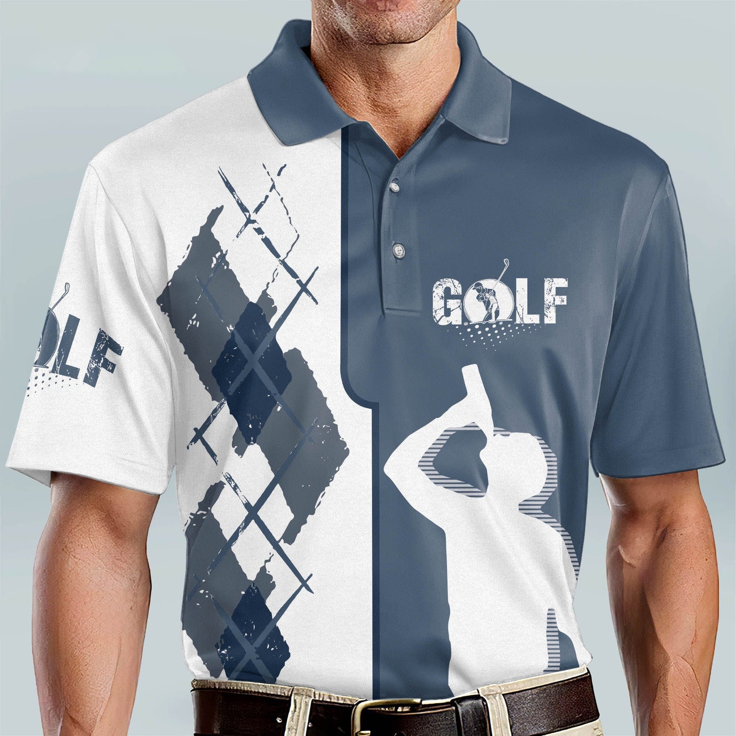 Masnines Golf Premium Swing Swear Drink Repeat All Over Printed Shirt GA0153