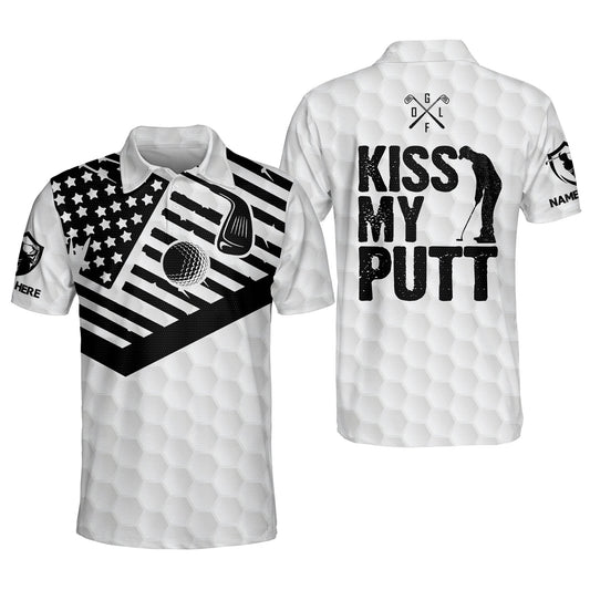 Kiss My Putt Men's Funky Golf Polos GM0199
