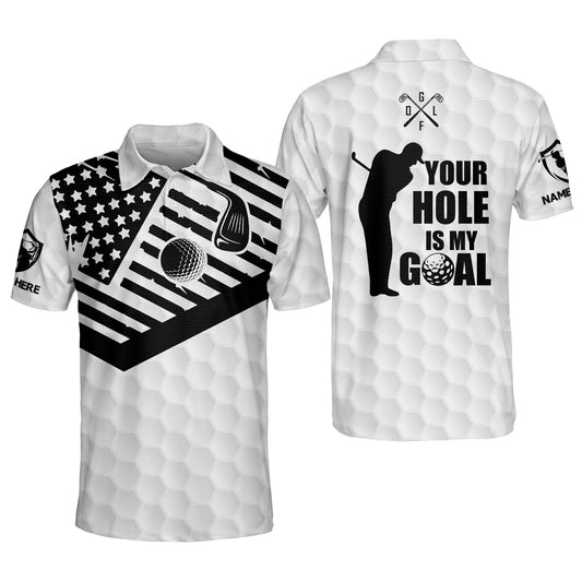 Your Hole Is My Goal Mens Golf Polos GM0207