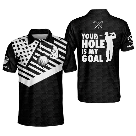 Your Hole Is My Goal Men's Golf Polos GM0224