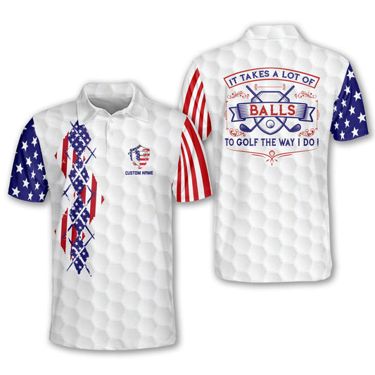 Patriotic USA Golf Shirts for Men GM0406