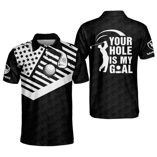 Your Hole Is My Goal Men's Golf Polos GM0201