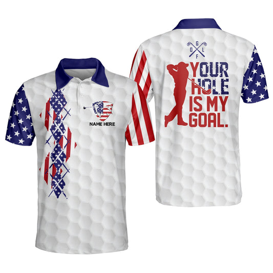 Your Hole Is My Goal Men's Golf Polos GM0204