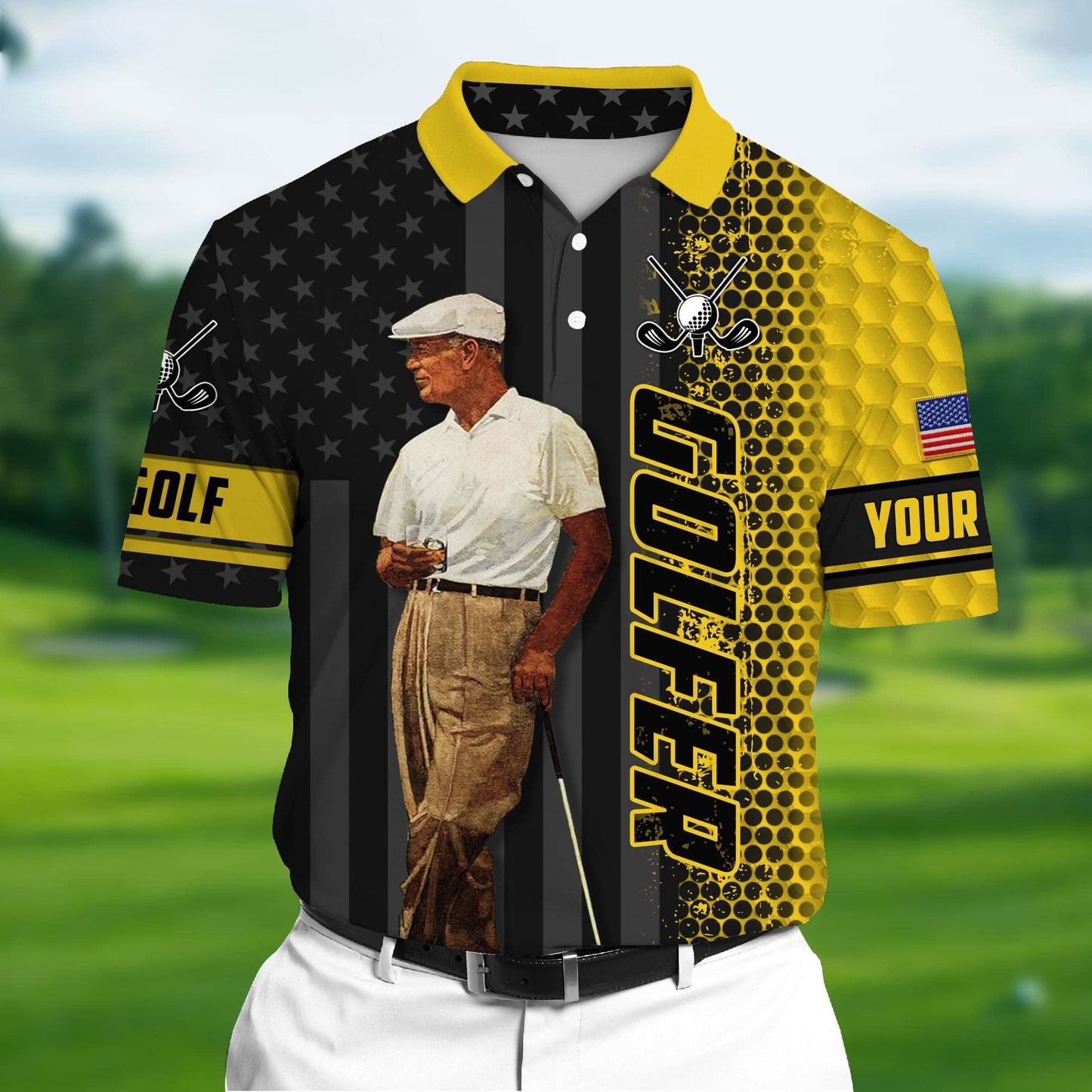 Masnines Pride Cool Golfer, Love Golf 3D Polo Shirt Multicolor Custom Name GA0014